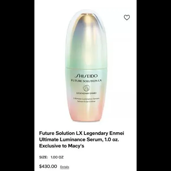 SHISEIDO Future Solution LX Legendary EnmeiSerum 9ml & Cream 6ml Total 2Pcs.
